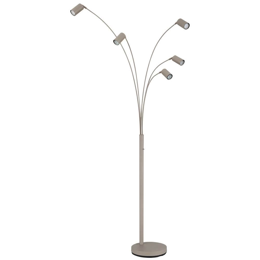 5-light floor lamp Robby sand brown Globo 9007371566365