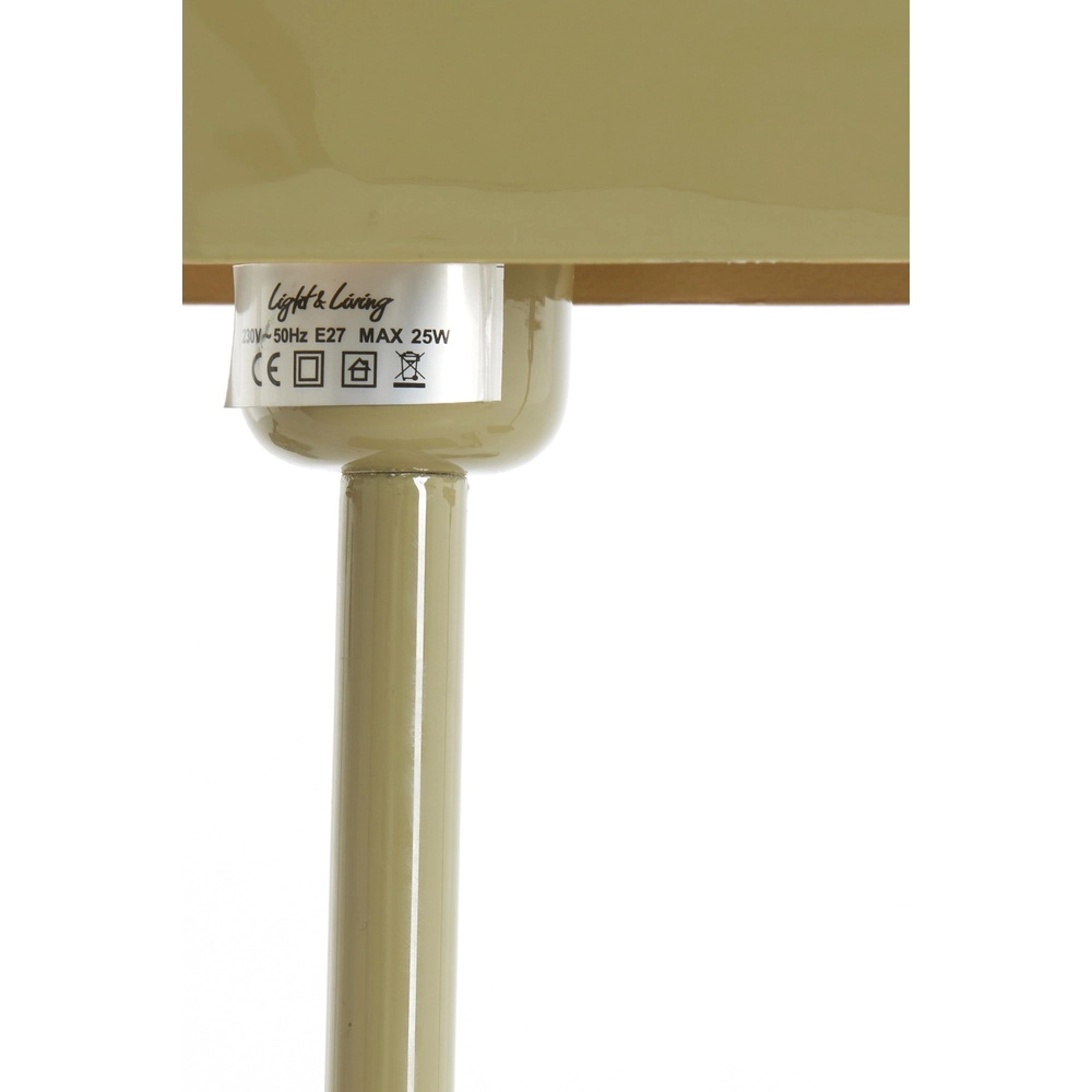 Bedside Lamp Elenie 25x13cm - gloss taupe Light & Living 8717807818838