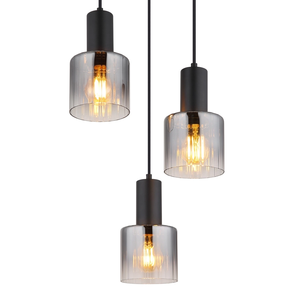 Design pendant lamp Jack 3-light black Globo 9007371519828