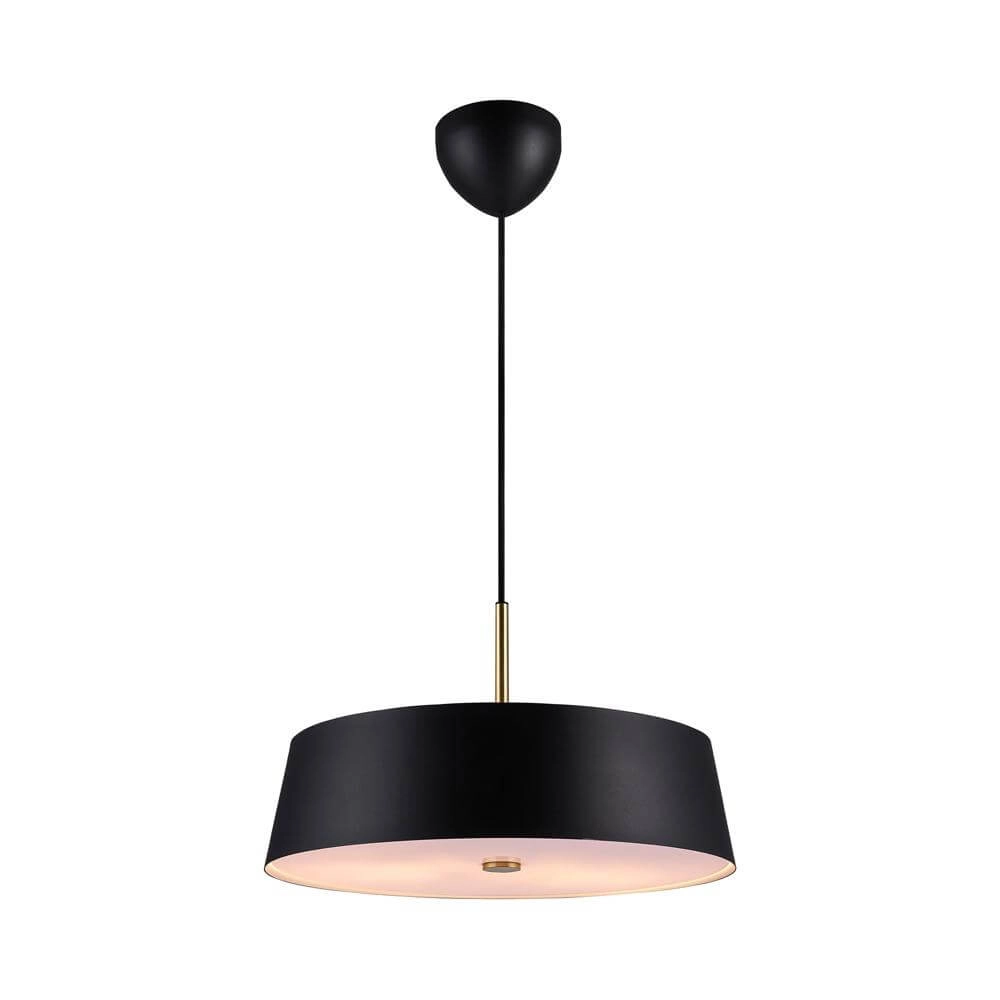 Sleek pendant lamp Clasi black Ø 45cm