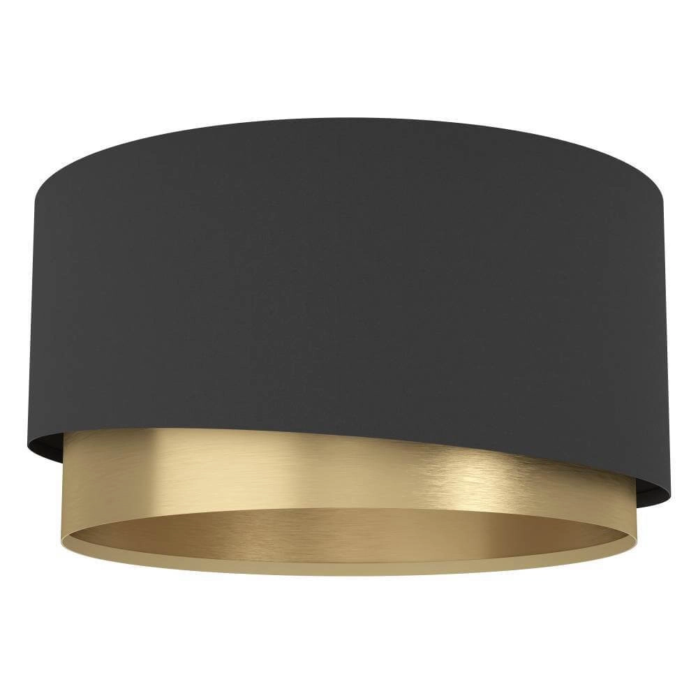 Ceiling lamp black with gold Manderline Ø 45cm