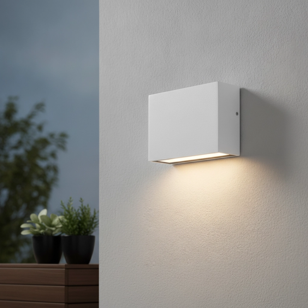 Sleek wall spotlight Tick Downlighter White