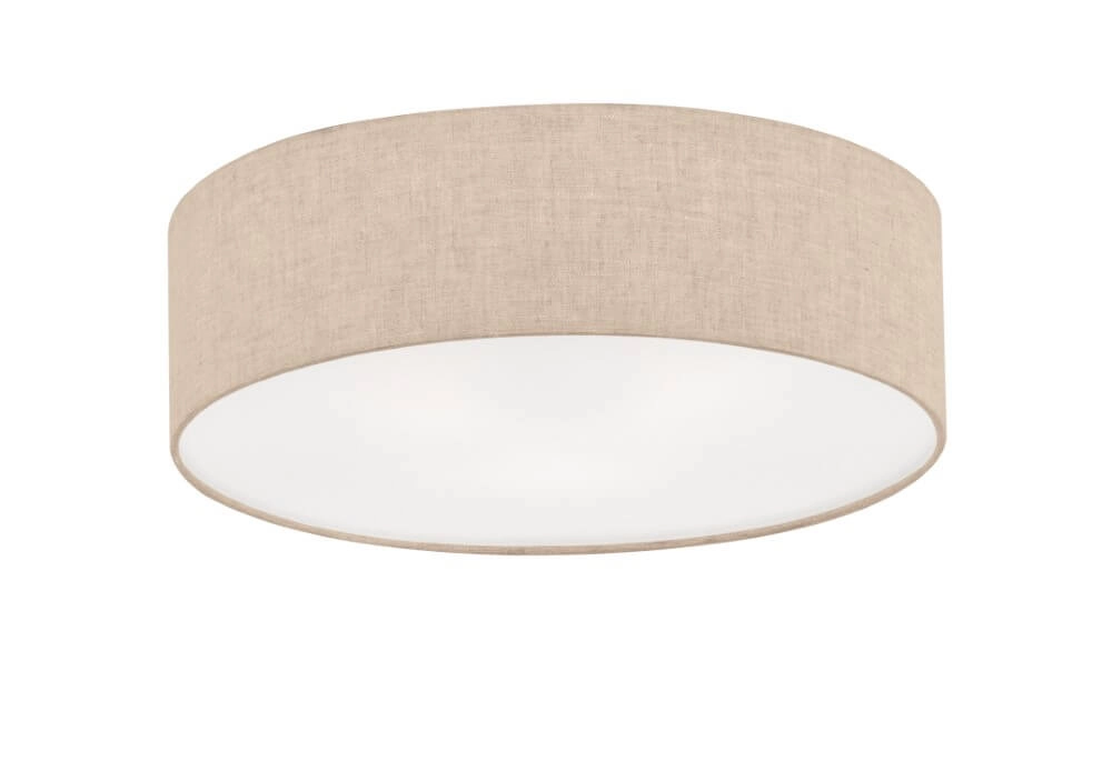 Ø 60cm ceiling lamp Thor with sand-colored linen