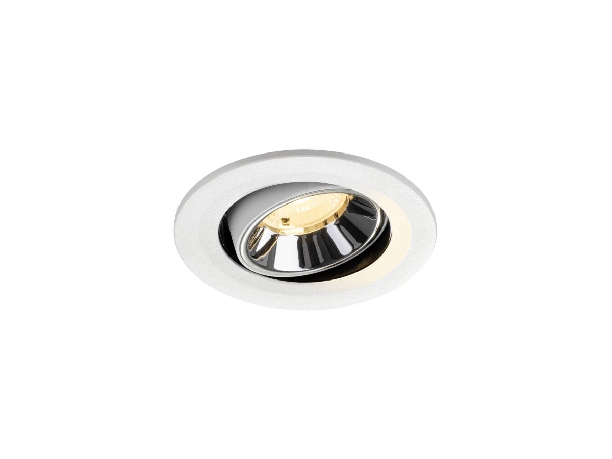 Recessed spotlight Numinos Move S white/chrome 3000K - 40deg