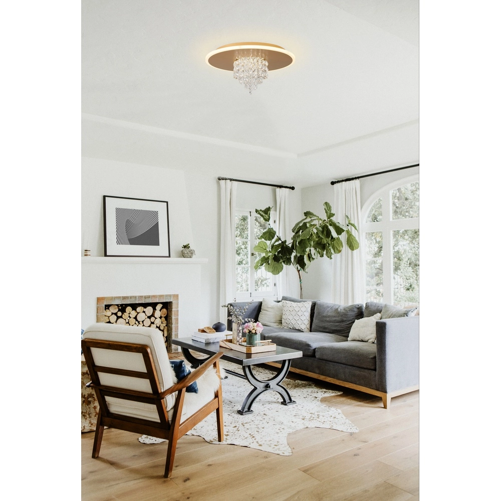 Ceiling lamp Deluge gold Searchlight 5053423299051