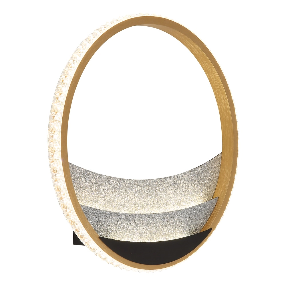 Unique ceiling lamp Constance black with gold Ø 29,5cm Globo 9007371569847