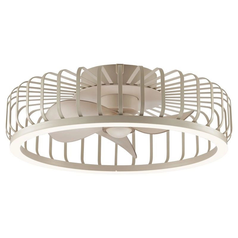 Wire lamp ceiling fan Capo sand brown