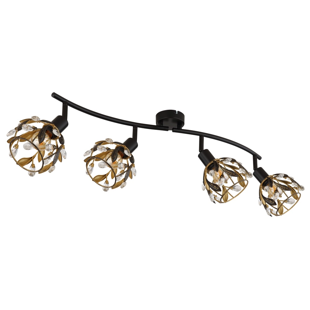 Country ceiling lamp Mika Black Globo 9007371528295