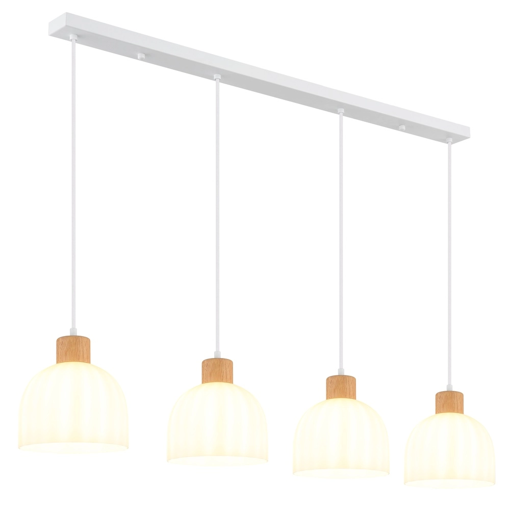 4-light pendant lamp Swanson white