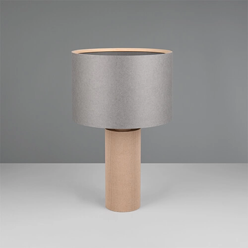 Bamboo table lamp Canio Ø 30cm Trio 4017807625936