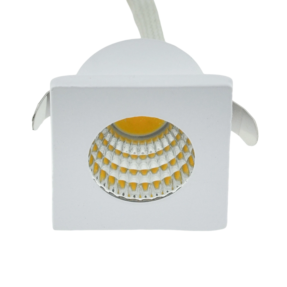 Square recessed spotlight Forte Mini white