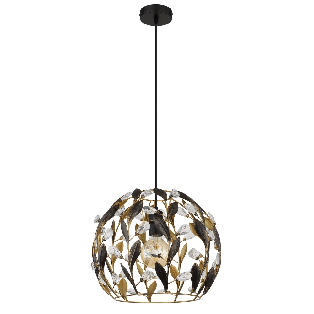Country Pendant Lamp Mika Black Globo 9007371519941