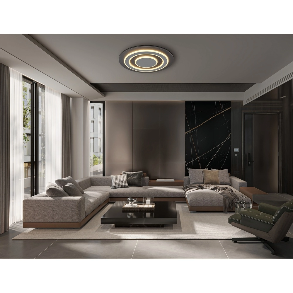 Design ceiling light Jayden Ø48cm anthracite Globo 9007371456048