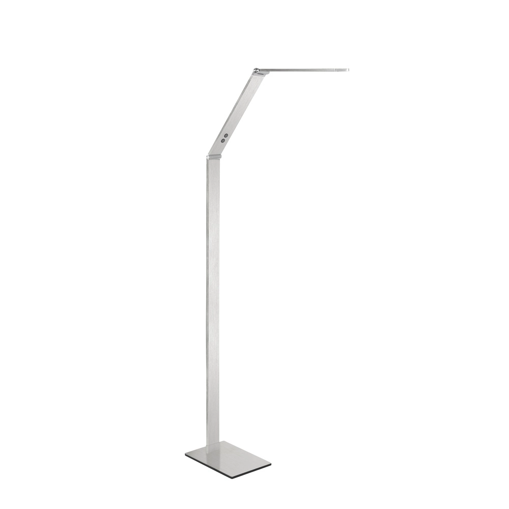 Design reading lamp Optimus nickel 128cm