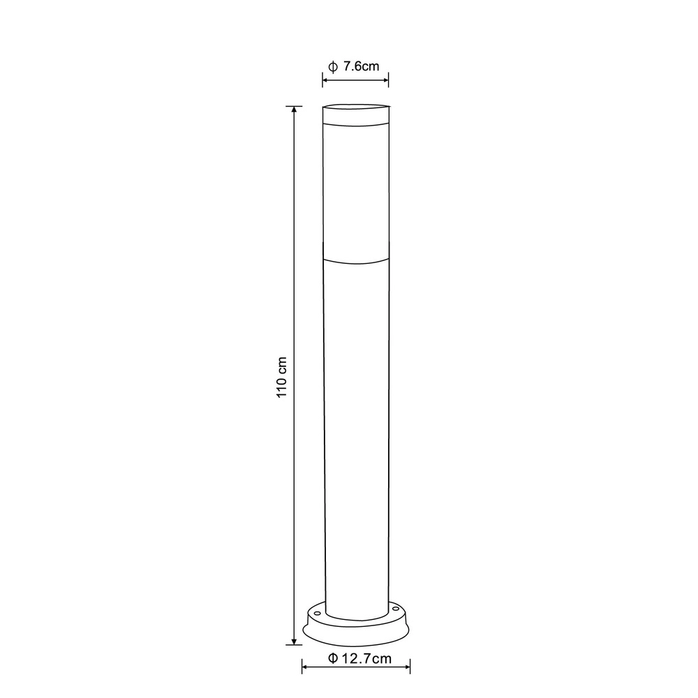 Path lighting Boston Led Stainless steel with white - 8.8W - 3000K Globo 9007371294329