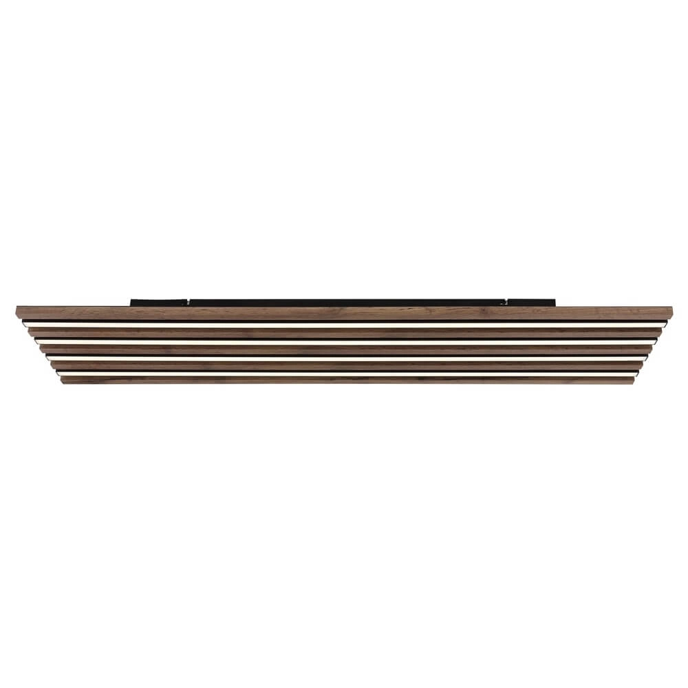 Ceiling lamp Hayden black with wood 120cm Globo 9007371516643
