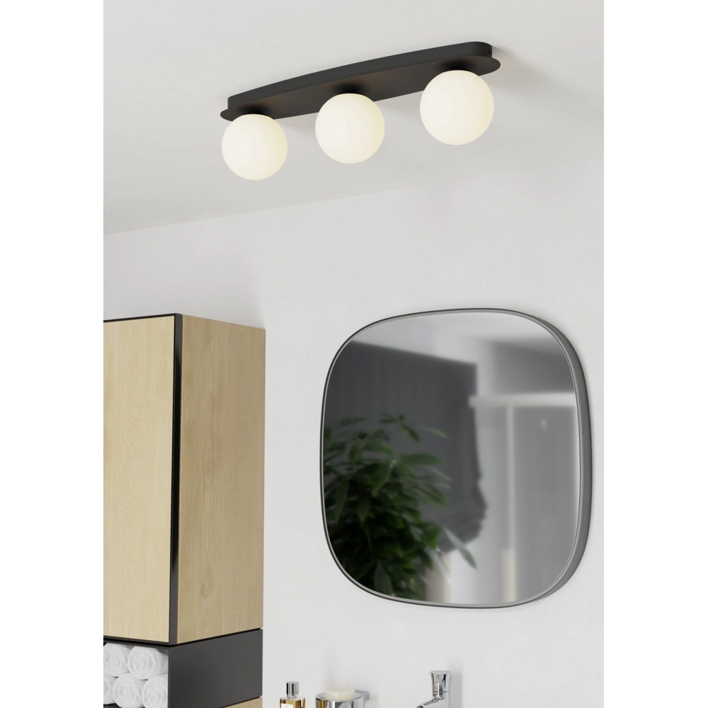 Ceiling lamp Castrovido 3-light black Eglo 9008606360697