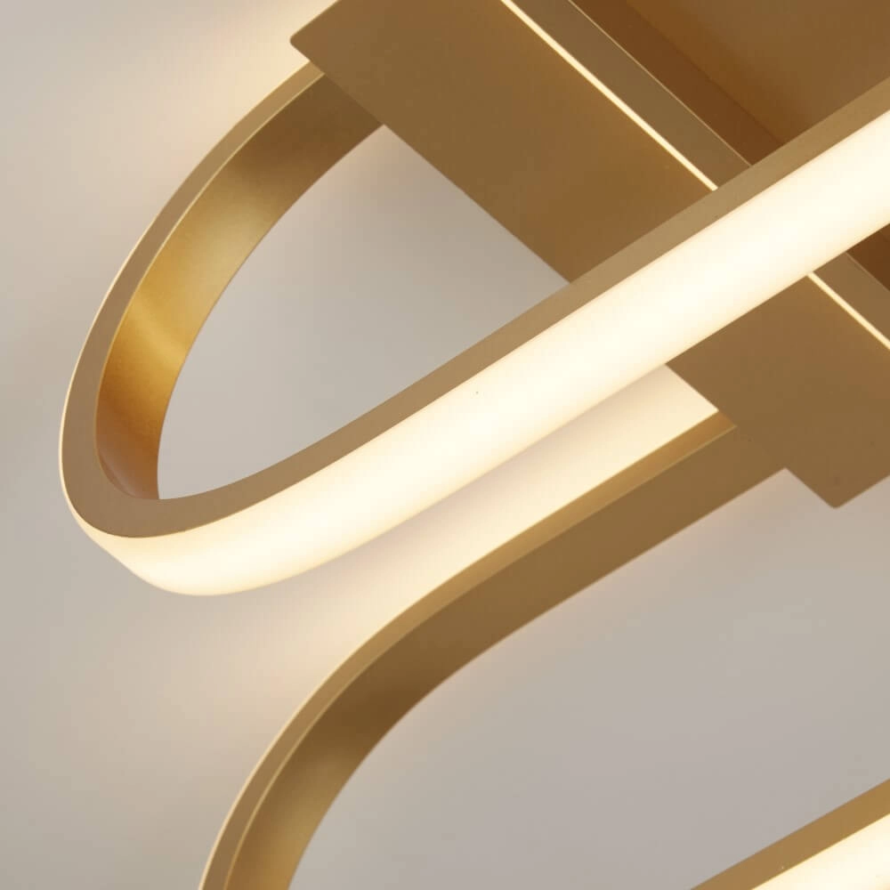 Sleek golden ceiling lamp Clip Searchlight 5053423227412