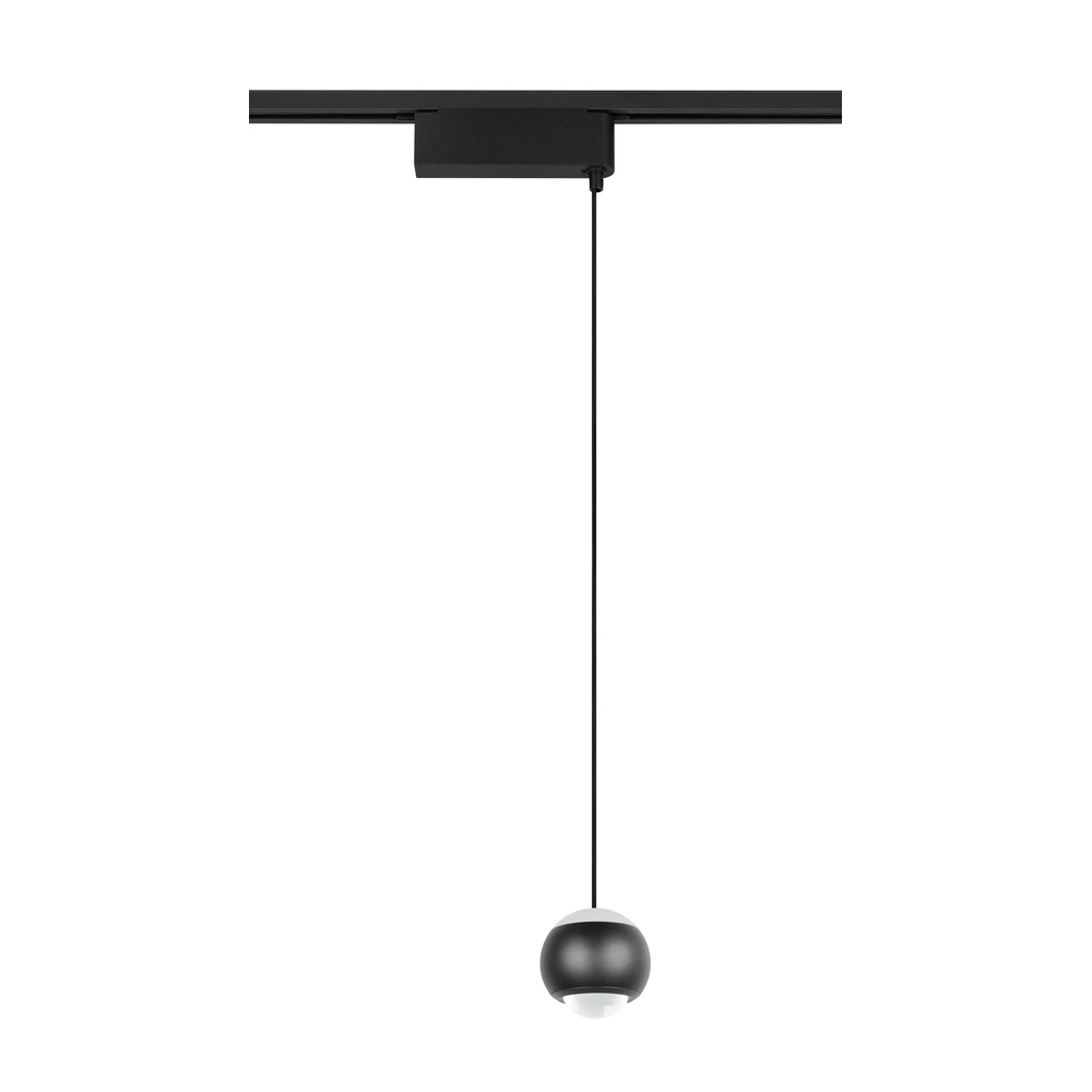 Pendant light for rail Hamlet Black 2-phase Trio 4017807662948