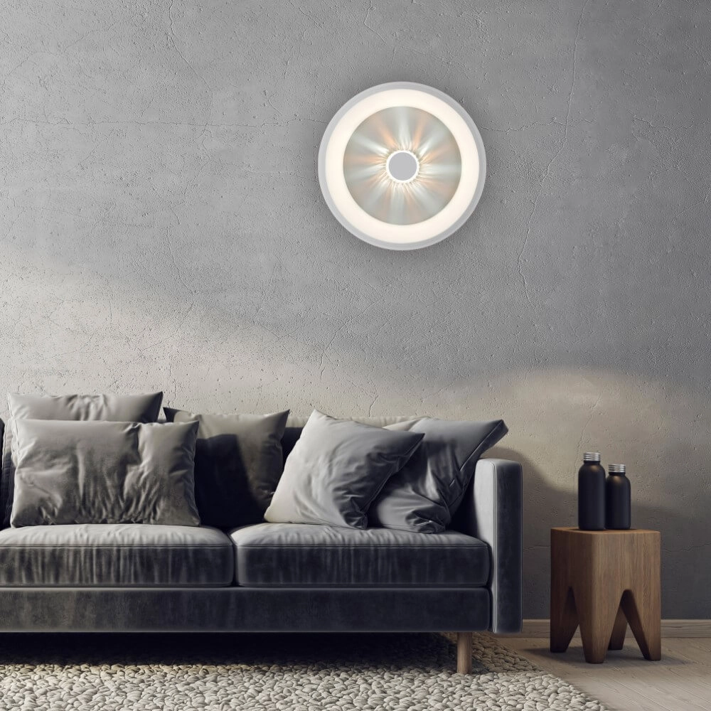 Round ceiling lamp Vertigo white Ø 46,5cm Just Light 4043689994709