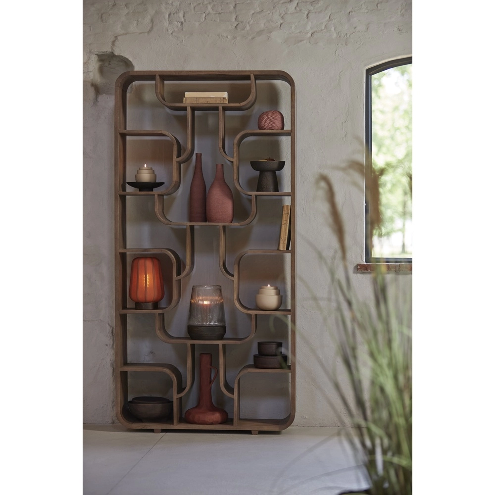 Bedside Lamp Bibury Ø 20cm - terracotta linen Light & Living 8717807794224