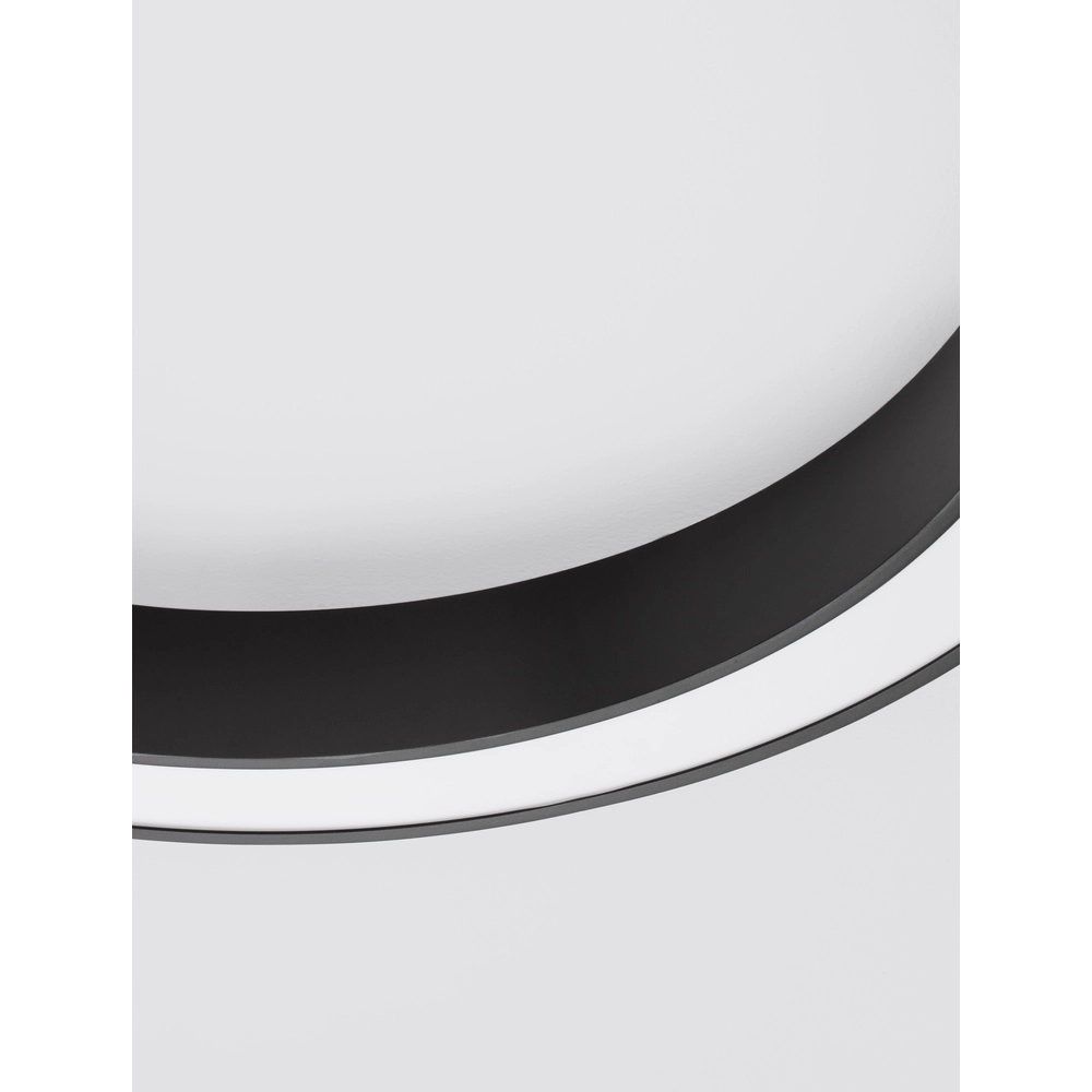 Ceiling lamp Morbido black Ø 80cm Lyora 5212017438614