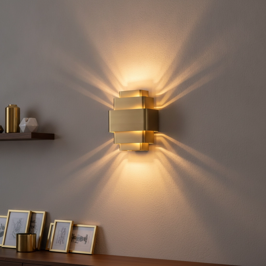 Design wall lamp Layers bronze