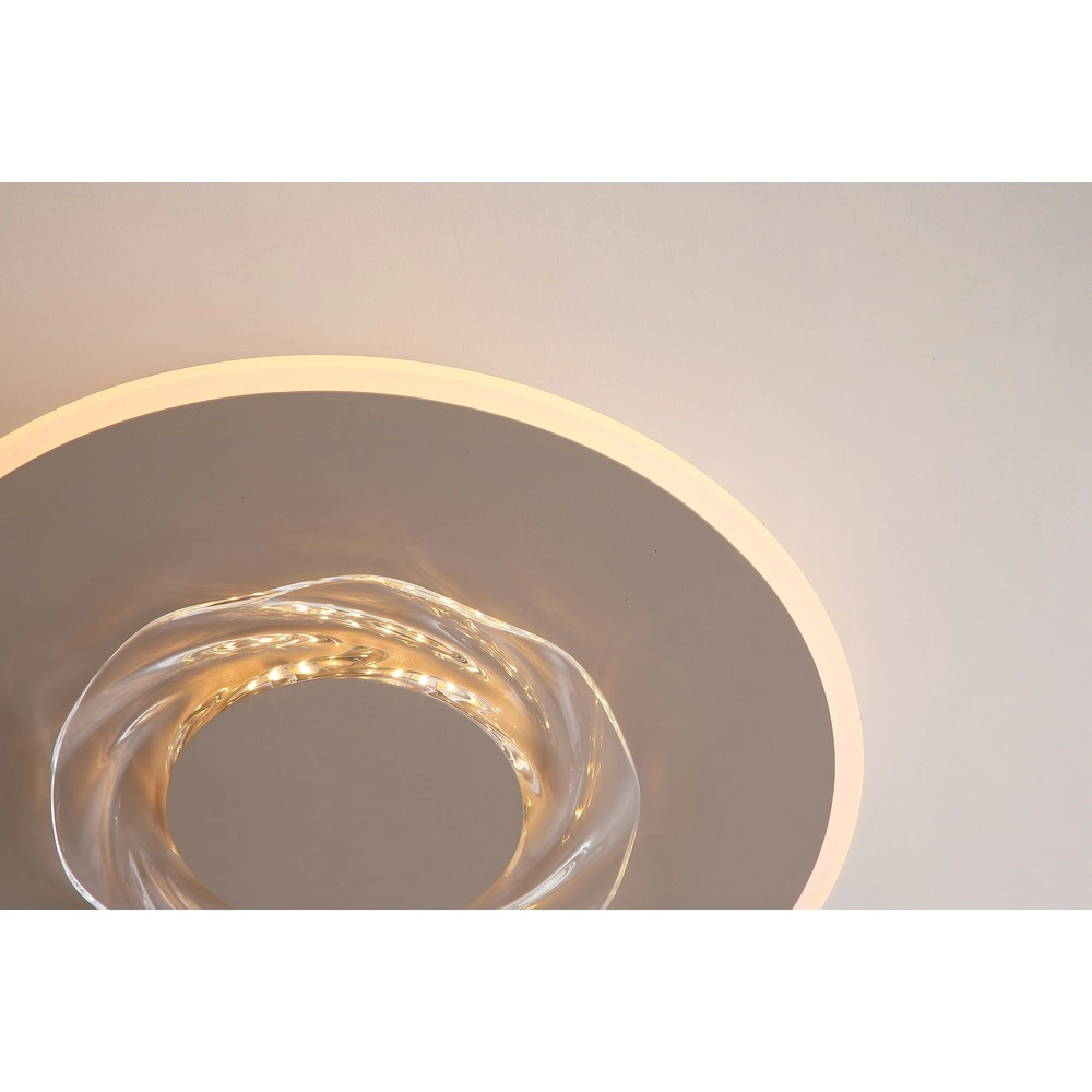 Modern ceiling light Wreath sand brown