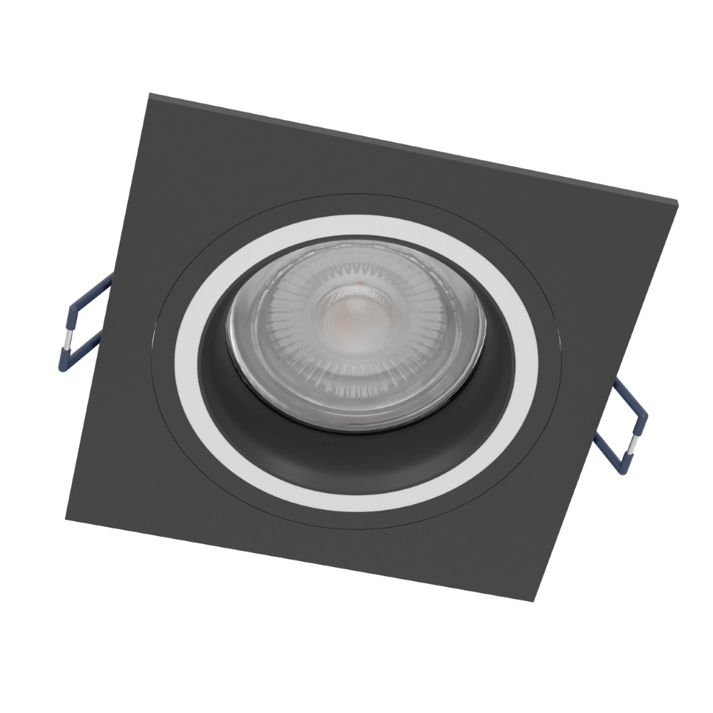 Zigbee recessed spot Carosso-Z black - square