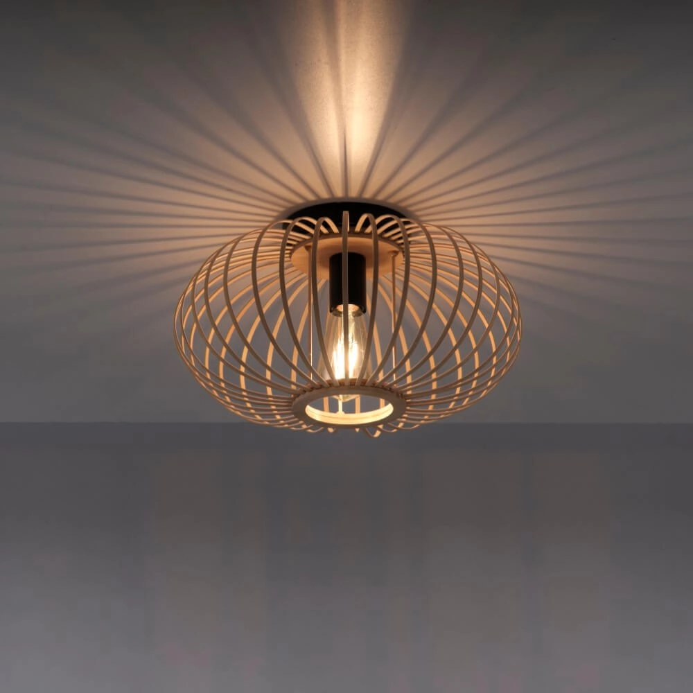 Wooden wire lamp Racoon Ø 40cm Just Light 4043689984342