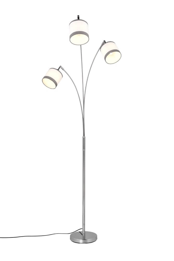 Standing lamp Davos white 3-light Trio 4017807574296