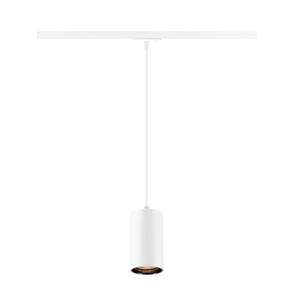 Pendant light for rail Asto Tube 1-phase white SLV 4024163306546