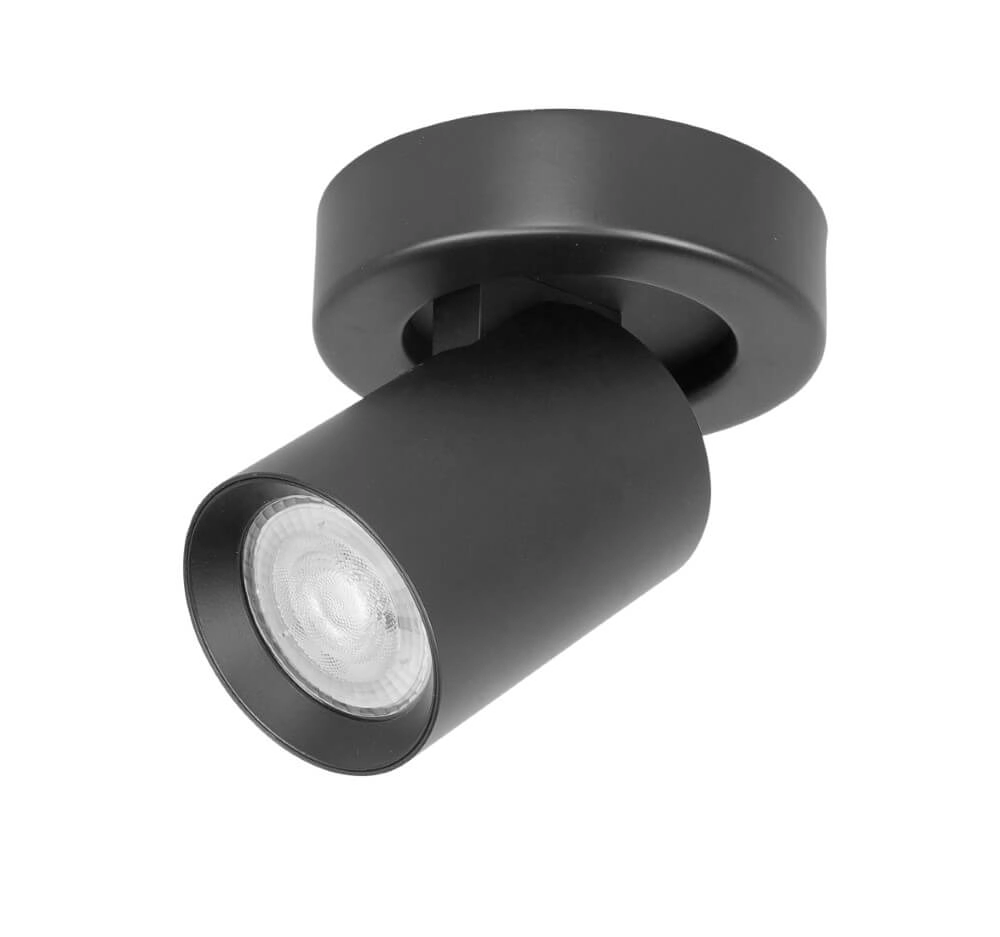 Surface-mounted spotlight Oliver 1-light matt black