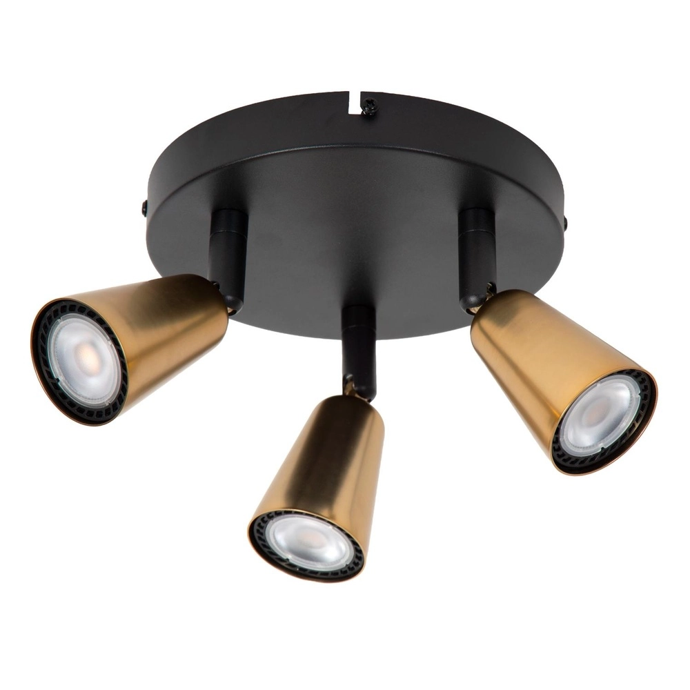 Ceiling spotlight Tiana 3-light champagne