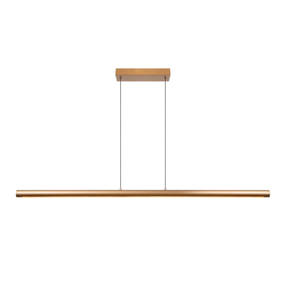 Sleek pendant lamp Griffith bronze 140cm