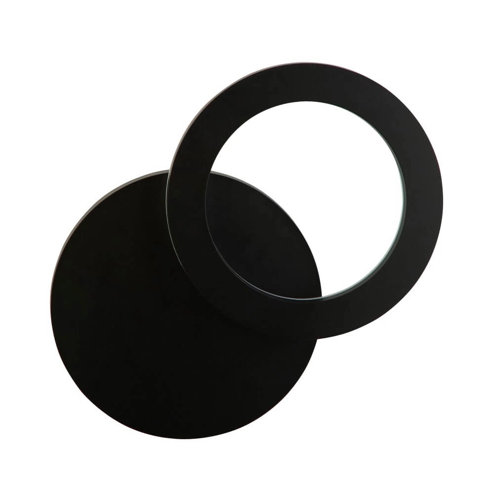 Black wall lamp Hyde Ø 21cm Searchlight 5053423271712