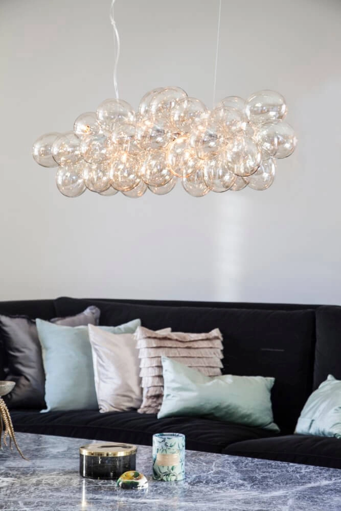 Hanging lamp Gross amber glass 80cm By Rydéns 7391741008800