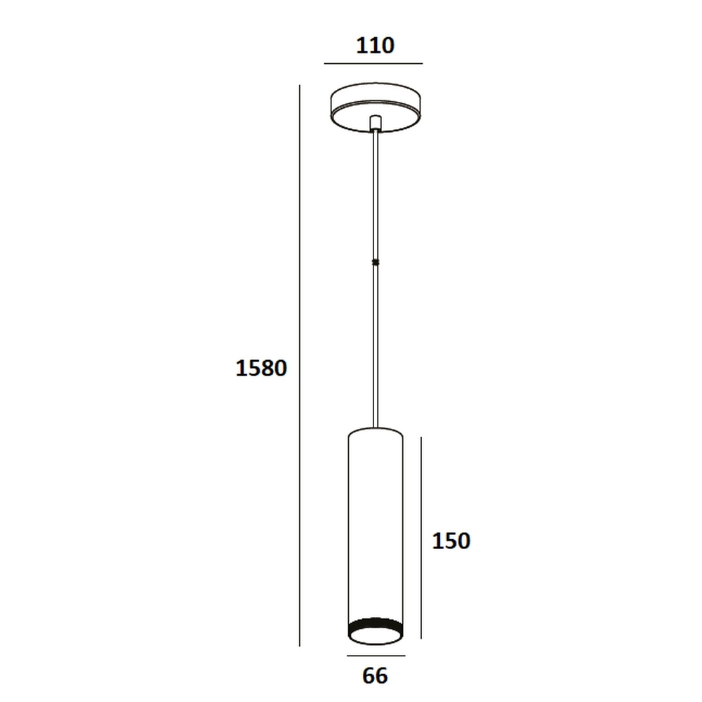 Design pendant lamp Milano champagne 15cm Artdelight 8720701103344