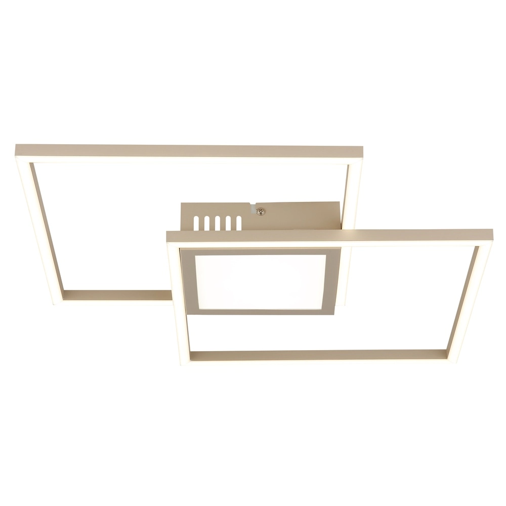 Sleek ceiling lamp Saunders sand brown Globo 9007371590353