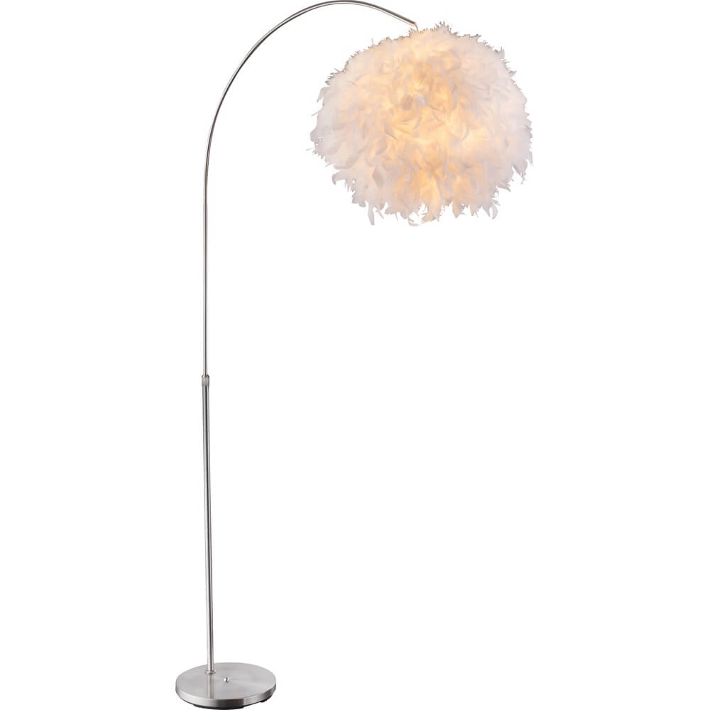 White floor lamp Katunga Ø 45cm