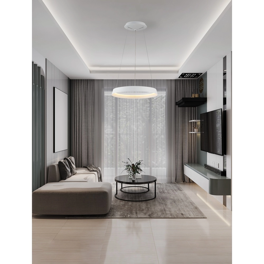 Design pendant lamp Ormi Ø 45cm white Lyora 5212017448798