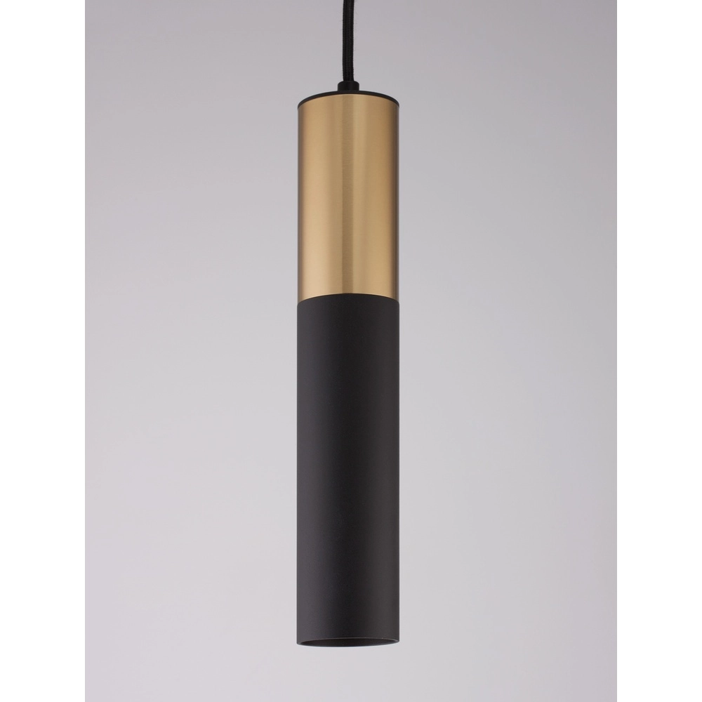 Pendant lamp Pongo M single 30cm gold with black Lyora 5212017430342