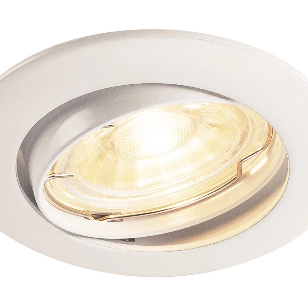 Directional recessed spotlight Pika GU10 8.3cm round white SLV 4024163190107