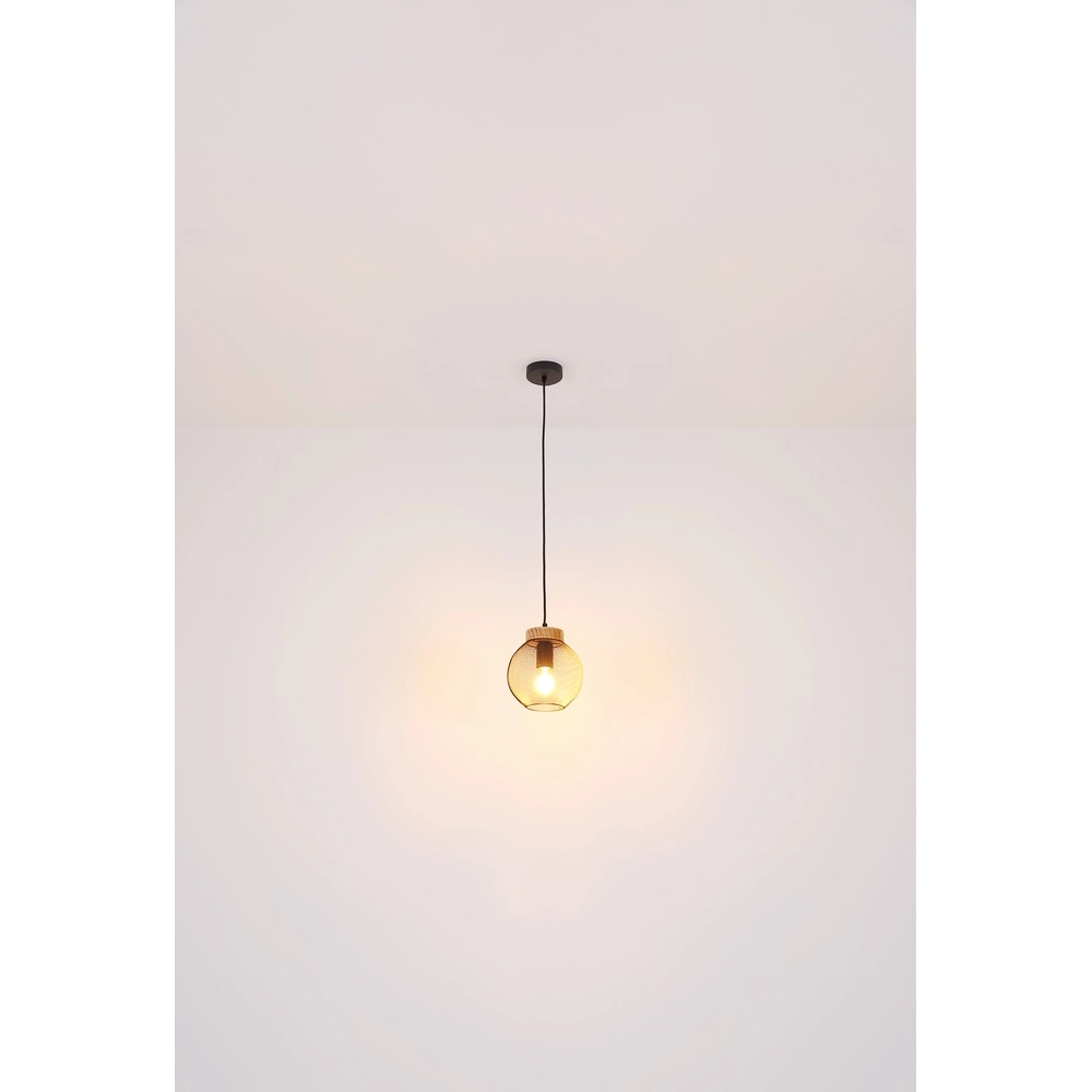 Pendant lamp Pablo Black Mesh Globo 9007371423552