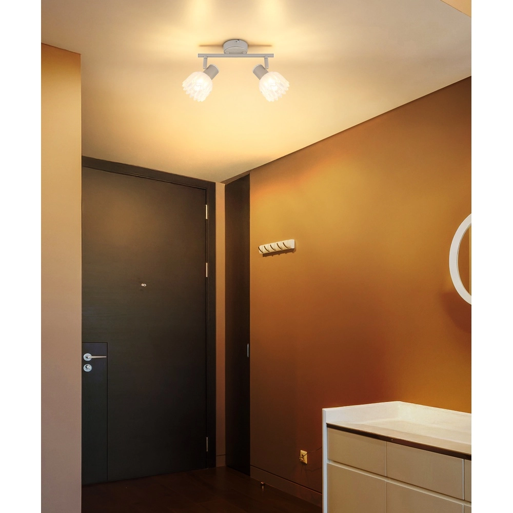 2-light ceiling spotlight Planta sand brown Globo 9007371569939