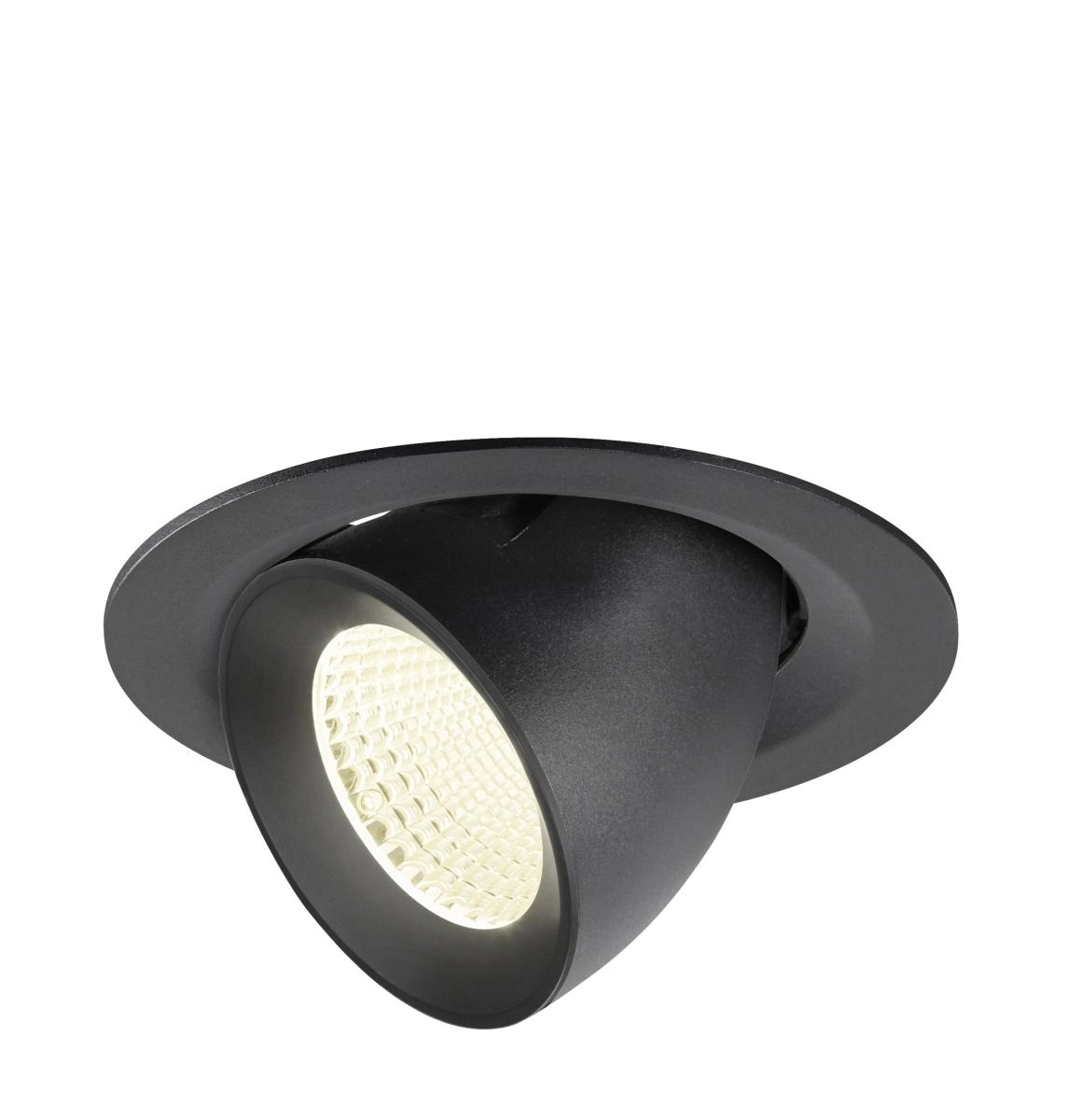 Recessed spotlight Numinos Gimble M black 4000K - 40deg