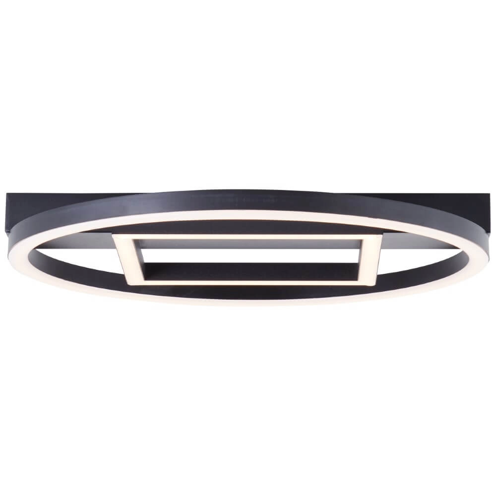 Ceiling light Maureen Ø 37cm with black square Brilliant 4004353420085