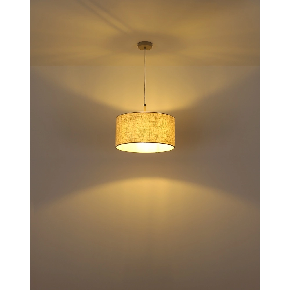 Pendant lamp Deleon sand brown Ø 40cm Globo 9007371575909