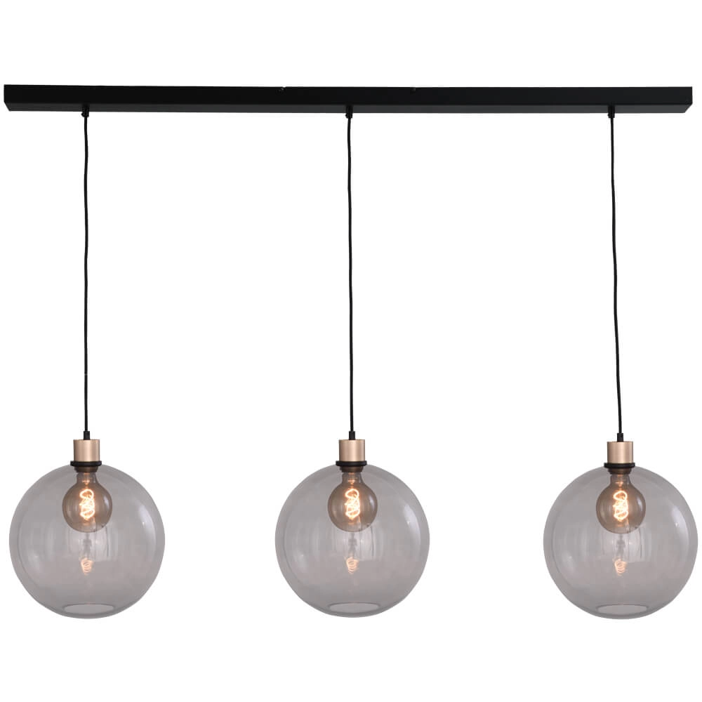 Hanging lamp Lazise 3x Ø 30cm gold