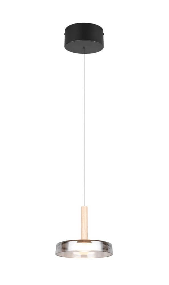 Led pendant light Celeste Ø 22cm - smoke glass